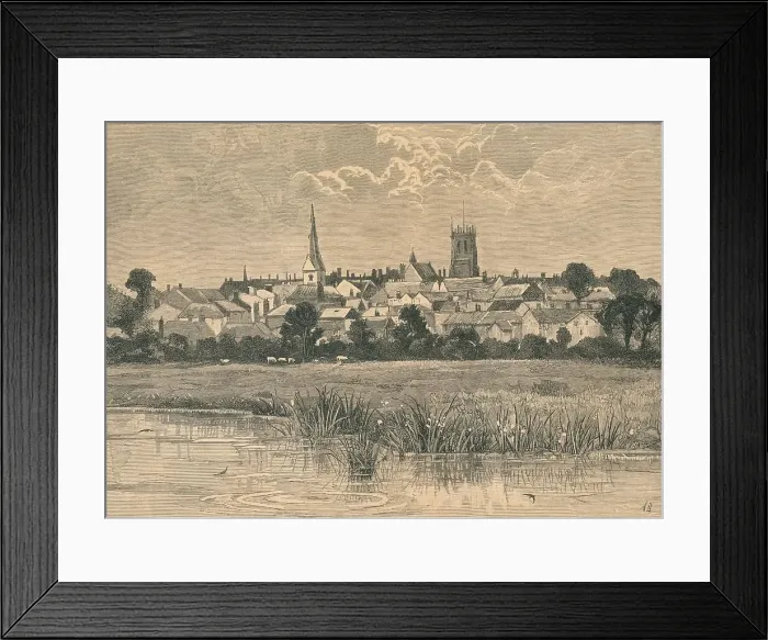 Framed Print : View of Dorchester, 19th century Framed Print : View of Dorchester, 19th century