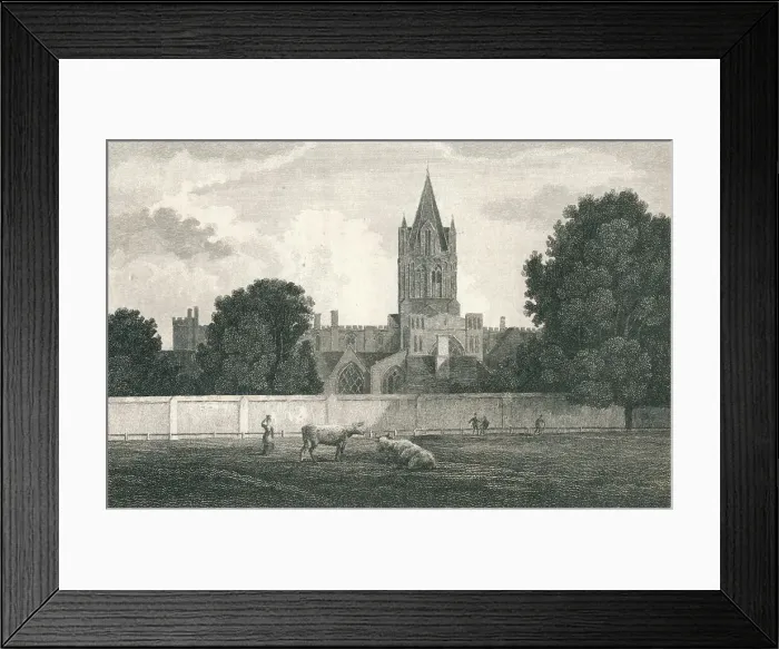 Framed Print : Christ Church Cathedral, Oxford, 1811. Artist: Elizabeth Byrne Framed Print : Christ Church Cathedral, Oxford, 1811. Artist: Elizabeth Byrne