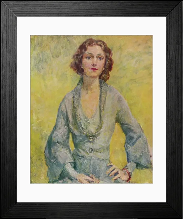 Framed Print : The Duchess of Leinster, 1935. Artist: Mary McEvoy Framed Print : The Duchess of Leinster, 1935. Artist: Mary McEvoy