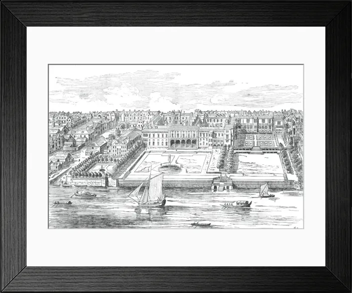 Framed Print : Somerset House, 1755 (1897) Framed Print : Somerset House, 1755 (1897)