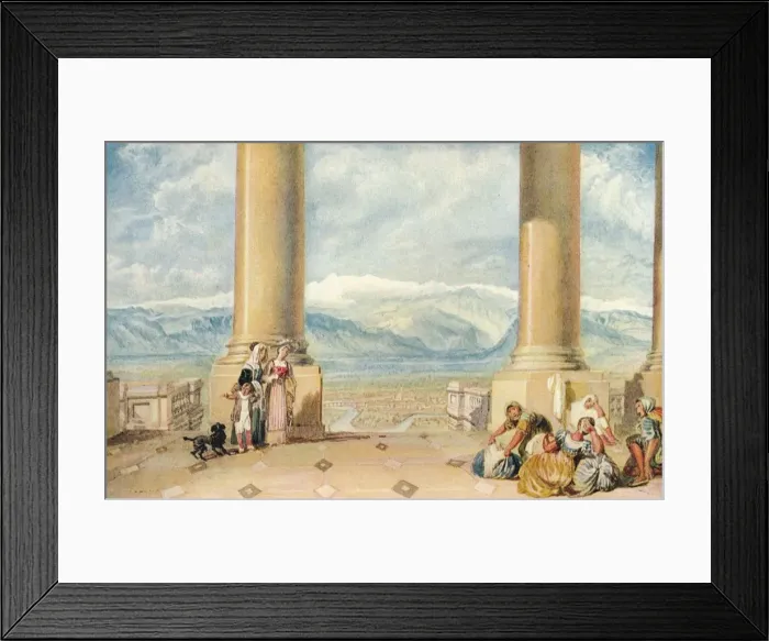 Framed Print : Turin: From the Church of the Superga, 1909. Artist: JMW Turner Framed Print : Turin: From the Church of the Superga, 1909. Artist: JMW Turner