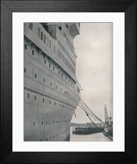 Framed Print : A view of the starboard side of S. S. Empress of Britain, 1931. Artist: Studio Films Framed Print : A view of the starboard side of S. S. Empress of Britain, 1931. Artist: Studio Films