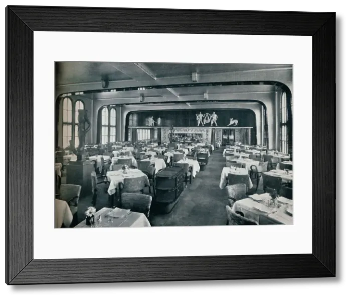 Framed Print : First Class Dining Saloon on board Victoria, 1931 Framed Print : First Class Dining Saloon on board Victoria, 1931
