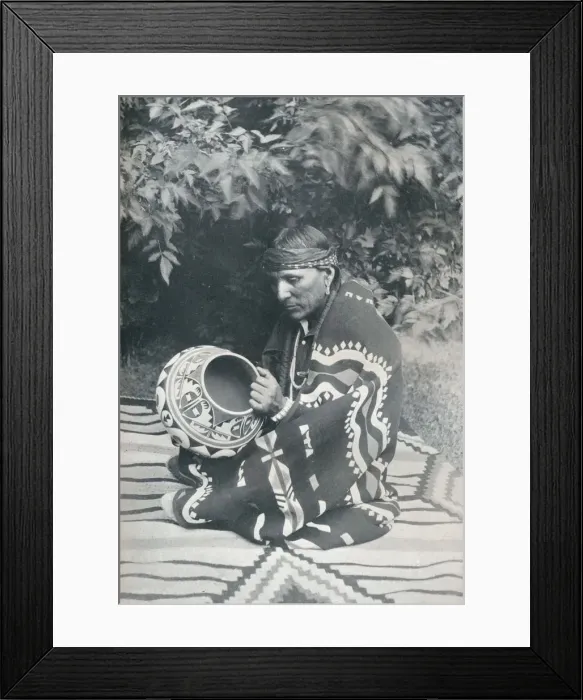 Framed Print : Pueblo Indian Pottery, 1931 Framed Print : Pueblo Indian Pottery, 1931