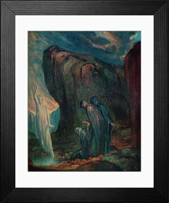 Framed Print : The Holy Women and the Angel of the Resurrection, 1910. Artist: Charless Ricketts Framed Print : The Holy Women and the Angel of the Resurrection, 1910. Artist: Charless Ricketts