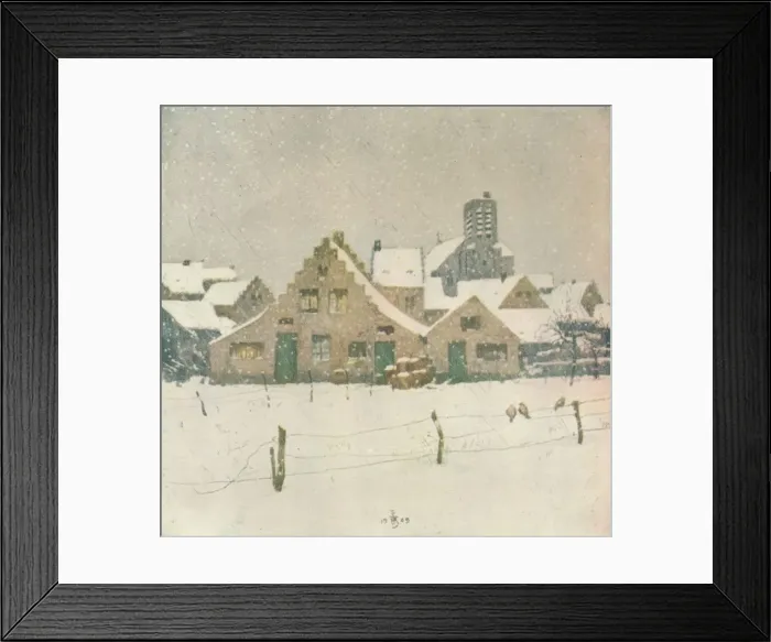 Framed Print : L Hiver, c1910. Artist: Francois Simon Framed Print : L Hiver, c1910. Artist: Francois Simon