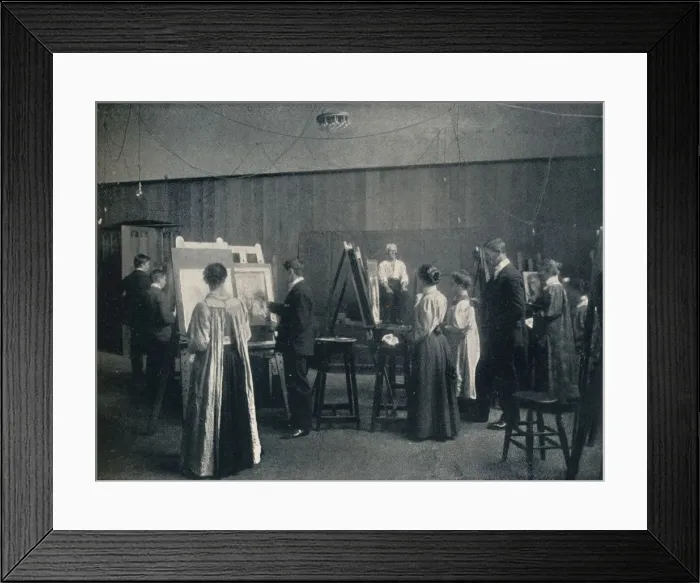 Framed Print : The Glasgow School of Art, One of the Life Rooms, c1900 Framed Print : The Glasgow School of Art, One of the Life Rooms, c1900