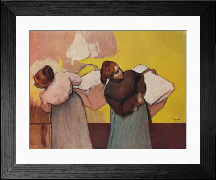 Framed Print : Les Blanchisseuses, c1878. Artist: Edgar Degas Framed Print : Les Blanchisseuses, c1878. Artist: Edgar Degas