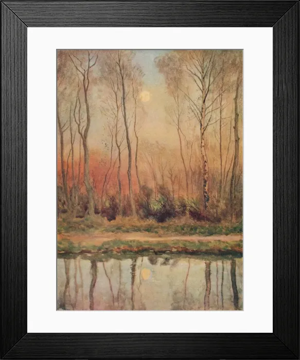 Framed Print : A Surrey Canal, Evening, c1893. Artist: William Eyre Walker Framed Print : A Surrey Canal, Evening, c1893. Artist: William Eyre Walker