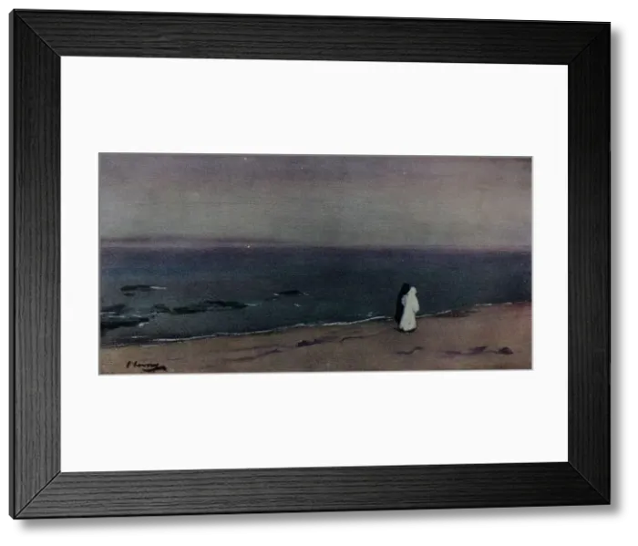 Framed Print : The Seashore, Moonlight, c1908. Artist: Sir John Lavery Framed Print : The Seashore, Moonlight, c1908. Artist: Sir John Lavery