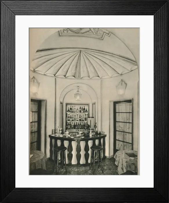 Framed Print : The Penna D Oca Restaurant, The cocktail Bar, c1928. Artists: Emilio Lancia, Michele Marelli, Gio Ponti, Unknown Framed Print : The Penna D Oca Restaurant, The cocktail Bar, c1928. Artists: Emilio Lancia, Michele Marelli, Gio Ponti, Unknown