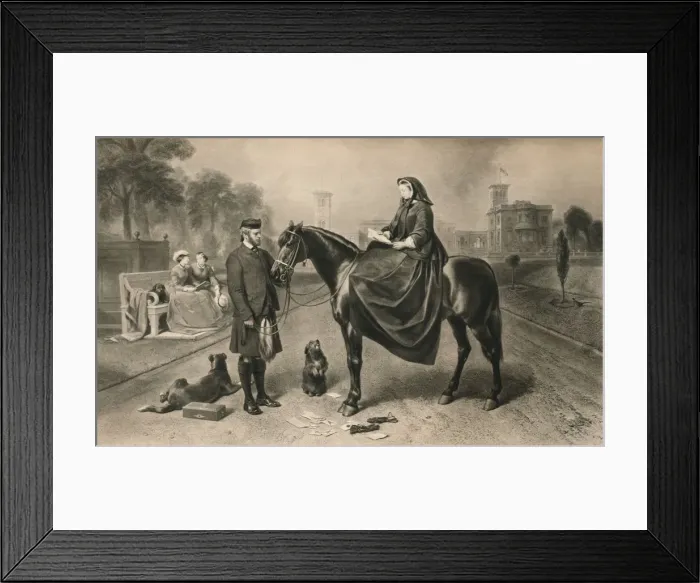 Framed Print : Queen Victoria at Osborne House, 1865 (1906) Framed Print : Queen Victoria at Osborne House, 1865 (1906)