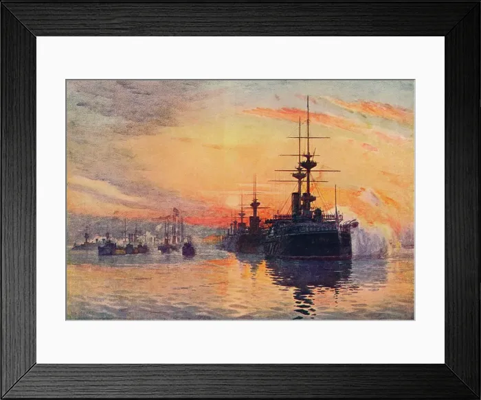 Framed Print : Queen Victorias Last Voyage, February 1, 1901, 1906 Framed Print : Queen Victorias Last Voyage, February 1, 1901, 1906