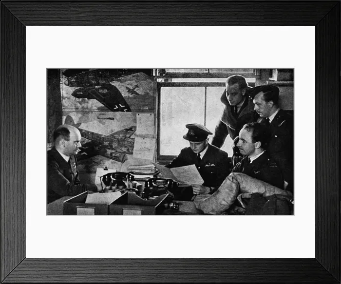 Framed Print : British military intelligence officers of World War II, 1943 Framed Print : British military intelligence officers of World War II, 1943