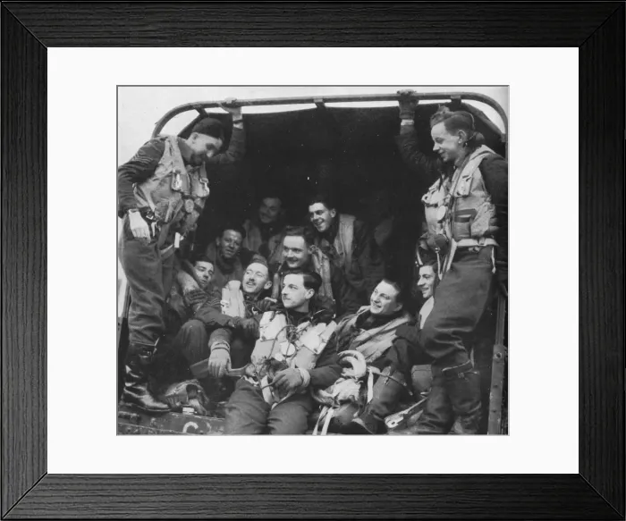 Framed Print : The men and the aircraft, c1940 (1943) Framed Print : The men and the aircraft, c1940 (1943)