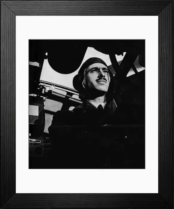 Framed Print : The pilot of a British Coastal Command aircraft, c1940 (1943)