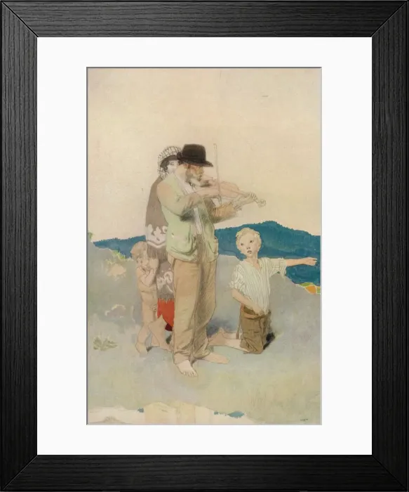Framed Print : The Fiddler, Study for Central Group in the Wayside Wedding, c1923. Artist: William Newenham Montague Orpen Framed Print : The Fiddler, Study for Central Group in the Wayside Wedding, c1923. Artist: William Newenham Montague Orpen