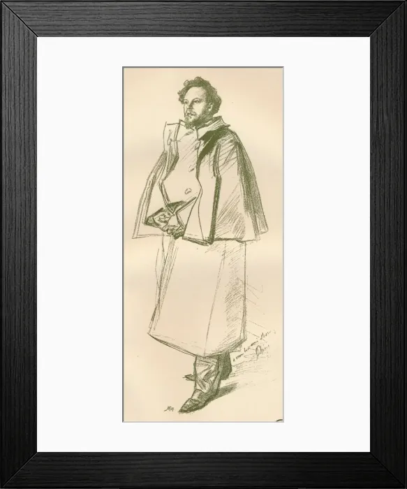 Framed Print : Portrait of Louis Morin, c1879. Artist: Jules Cheret Framed Print : Portrait of Louis Morin, c1879. Artist: Jules Cheret