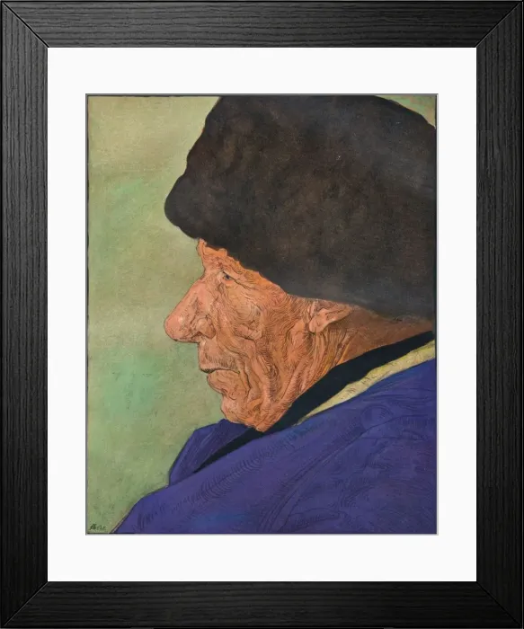 Framed Print : A Mans Head, Volendam, 1904. Artist: Nicols Wilhelm Jungmann Framed Print : A Mans Head, Volendam, 1904. Artist: Nicols Wilhelm Jungmann