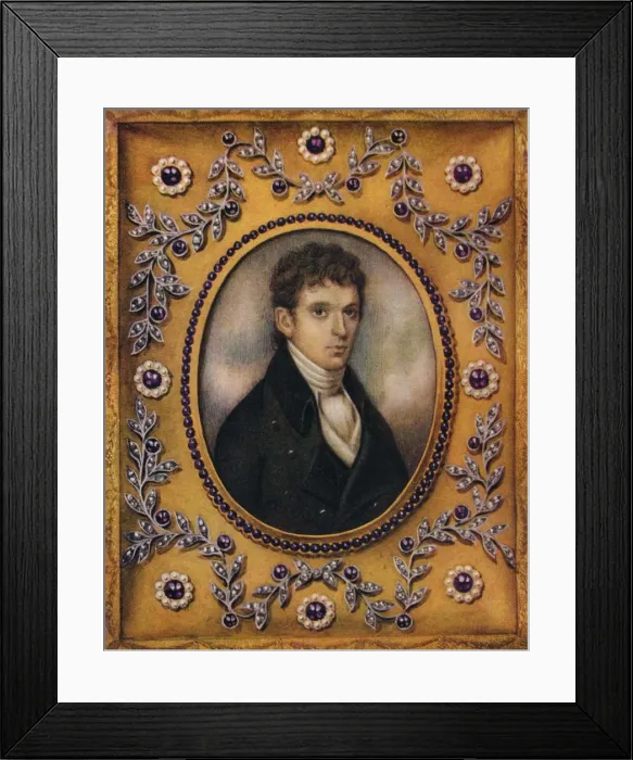Framed Print : Portrait of James H. Leigh Hunt. c1810 Framed Print : Portrait of James H. Leigh Hunt. c1810