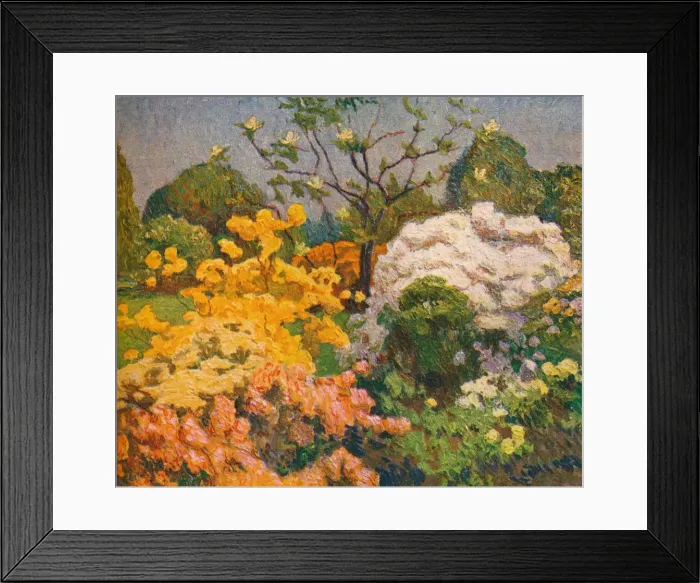 Framed Print : Azaleas, Kew Gardens, c1914. Artist: Emile Claus Framed Print : Azaleas, Kew Gardens, c1914. Artist: Emile Claus