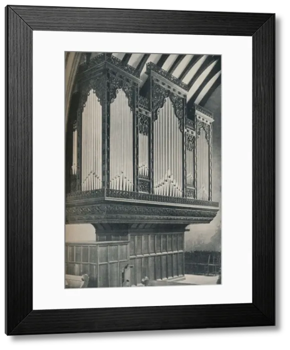 Framed Print : Organ in Towyn Parish Church, c1910 Framed Print : Organ in Towyn Parish Church, c1910
