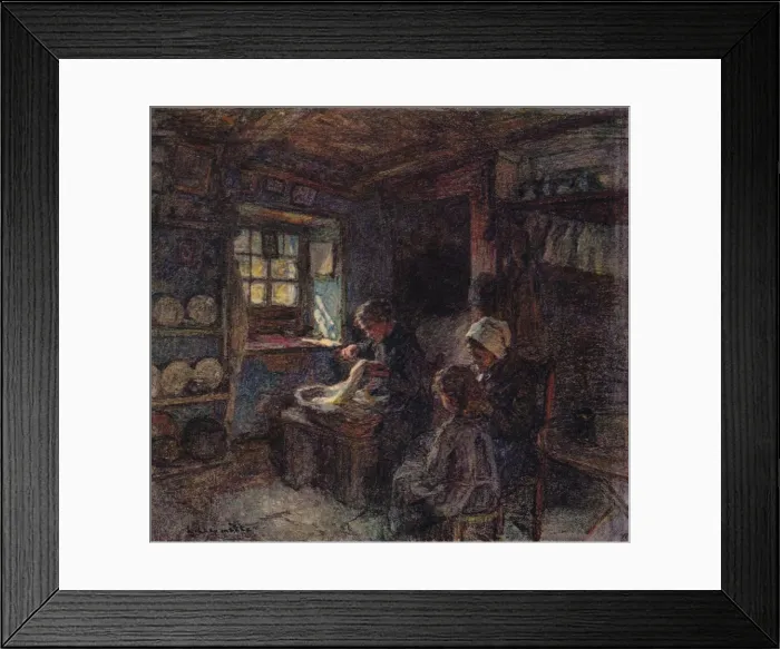 Framed Print : Les Dentellieres, c1888. Artist: Leon-Augustin Lhermitte Framed Print : Les Dentellieres, c1888. Artist: Leon-Augustin Lhermitte