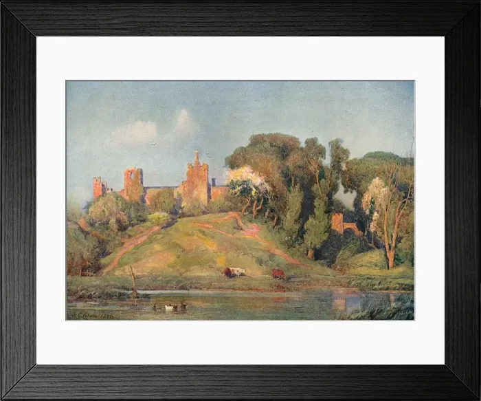 Framed Print : An Ancient Fort in Suffolk, c1899 Artist: Frederick George Cotman Framed Print : An Ancient Fort in Suffolk, c1899 Artist: Frederick George Cotman