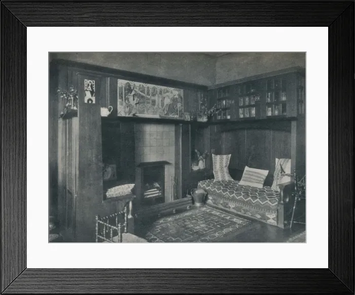 Framed Print : Drawing-Room Fireplace, c1902. Artists: John Gaff Gillespie, Unknown Framed Print : Drawing-Room Fireplace, c1902. Artists: John Gaff Gillespie, Unknown