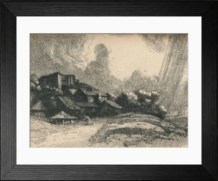 Framed Print : The Abbey Farm, c1893. Artist: Alphonse Legros Framed Print : The Abbey Farm, c1893. Artist: Alphonse Legros