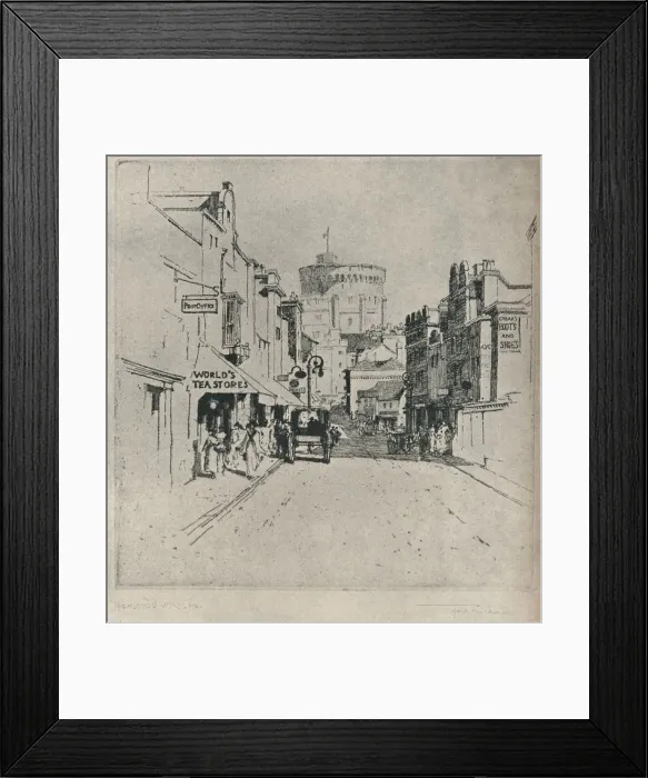 Framed Print : Peascod Street, Windsor, c1918. Artist: Frederick Charles Richards Framed Print : Peascod Street, Windsor, c1918. Artist: Frederick Charles Richards