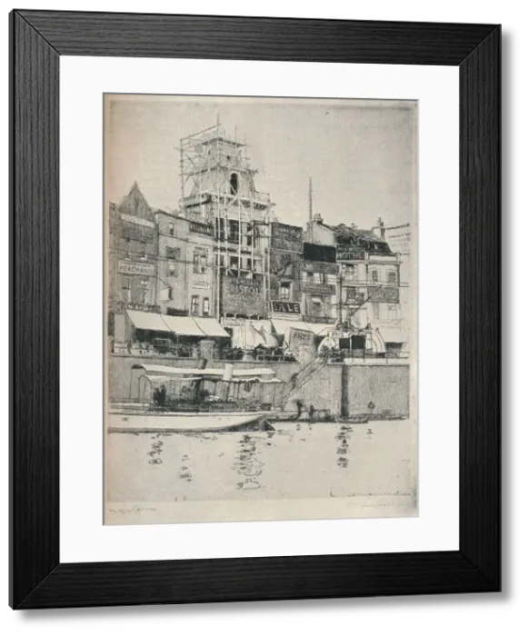 Framed Print : The Quay, Bristol, c1918. Artist: Frederick Charles Richards Framed Print : The Quay, Bristol, c1918. Artist: Frederick Charles Richards