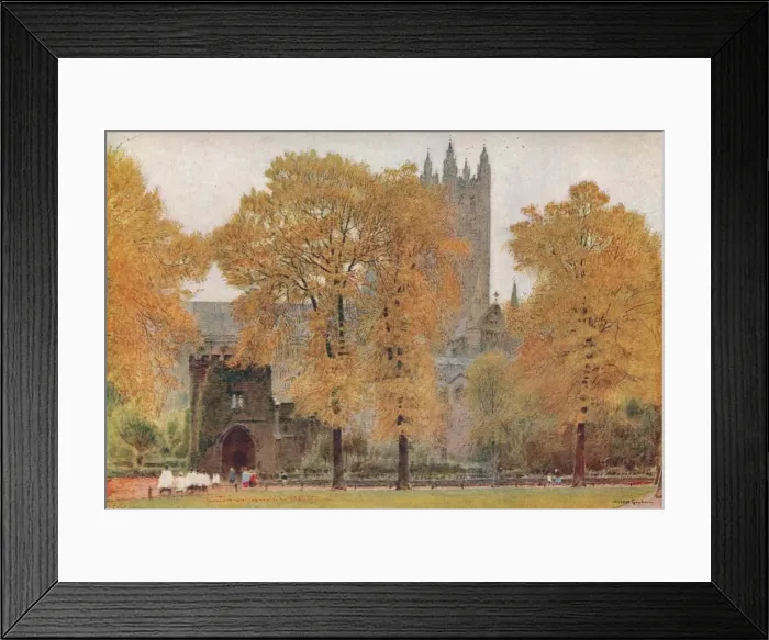 Framed Print : Canterbury Cathedral, 1908. Artist: Albert Goodwin Framed Print : Canterbury Cathedral, 1908. Artist: Albert Goodwin
