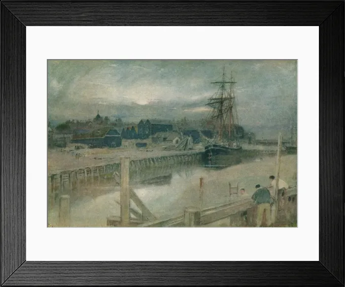 Framed Print : Rye, 1911. Artist: Albert Goodwin Framed Print : Rye, 1911. Artist: Albert Goodwin