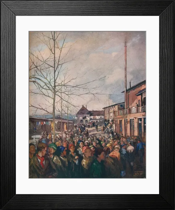 Framed Print : Ruhleben Prison Camp, Christmas Dinner, 1917. Artist: Nicols Wilhelm Jungmann Framed Print : Ruhleben Prison Camp, Christmas Dinner, 1917. Artist: Nicols Wilhelm Jungmann
