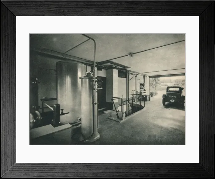 Framed Print : Garage of a Private House at Garches, near Paris. Architects, Le Corbusier and Pierre Jeanneret, 1 Framed Print : Garage of a Private House at Garches, near Paris. Architects, Le Corbusier and Pierre Jeanneret, 1