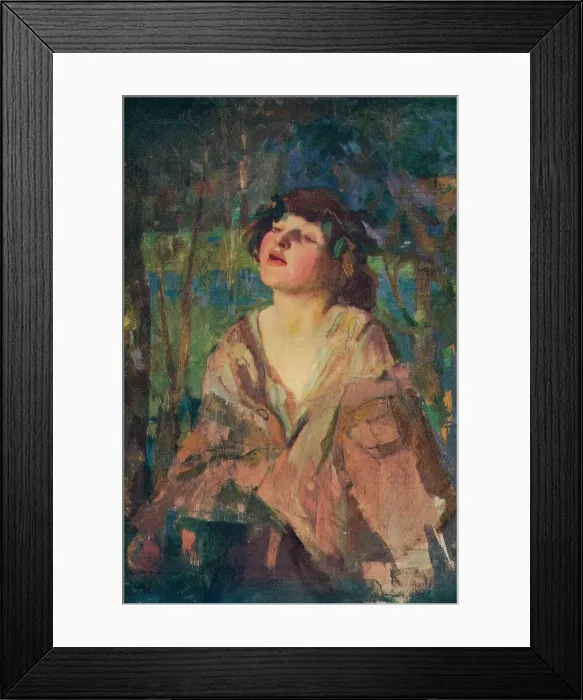 Framed Print : A Voice in the Wood, c1928. Artist: Allan Douglass Mainds Framed Print : A Voice in the Wood, c1928. Artist: Allan Douglass Mainds