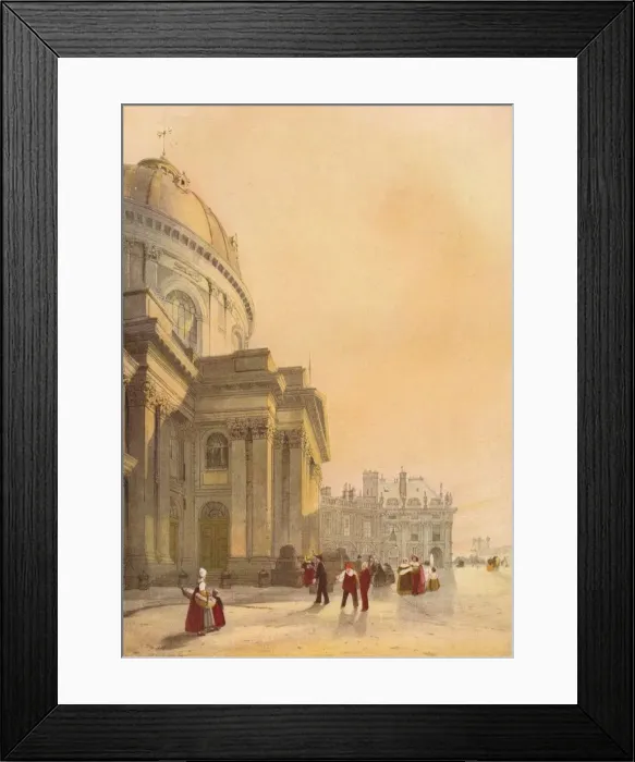 Framed Print : La Chapelle de l Institut, Paris, 1839. Artist: Thomas Shotter Boys Framed Print : La Chapelle de l Institut, Paris, 1839. Artist: Thomas Shotter Boys