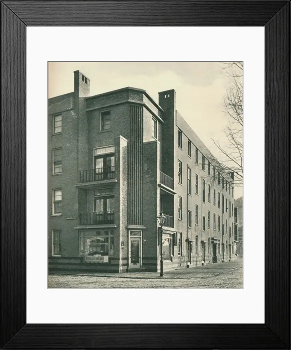 Framed Print : Labourers Dwellings, Spangen, Rotterdam, 1928 Framed Print : Labourers Dwellings, Spangen, Rotterdam, 1928