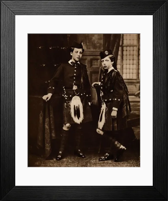 Framed Print : The Duke of Clarence and King George, 1875 (1935) Framed Print : The Duke of Clarence and King George, 1875 (1935)