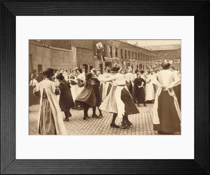 Framed Print : Dancing celebrates the end of war, 1918 (1935) Framed Print : Dancing celebrates the end of war, 1918 (1935)