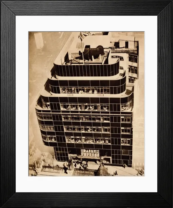 Framed Print : Steel, concrete and glass, make modern buildings, 1935 Framed Print : Steel, concrete and glass, make modern buildings, 1935