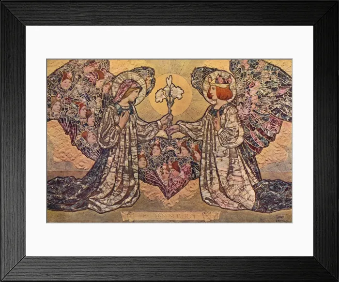 Framed Print : The Annunciation, c1901. Artist: Frederick Marriott Framed Print : The Annunciation, c1901. Artist: Frederick Marriott