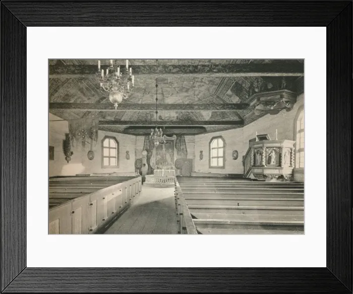 Framed Print : Seglora Church, Skansen Open Air Museum, Stockholm, 1925 Framed Print : Seglora Church, Skansen Open Air Museum, Stockholm, 1925
