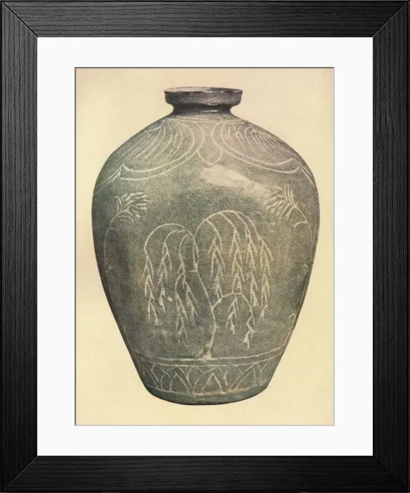 Framed Print : Celadon Jar, Korai Dynasty, 1925 Framed Print : Celadon Jar, Korai Dynasty, 1925