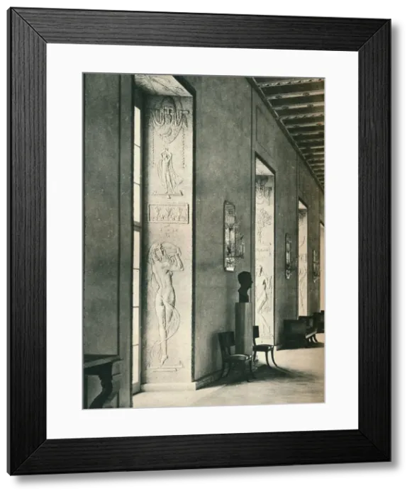 Framed Print : The Great Gallery in Stockholm City Hall, 1925