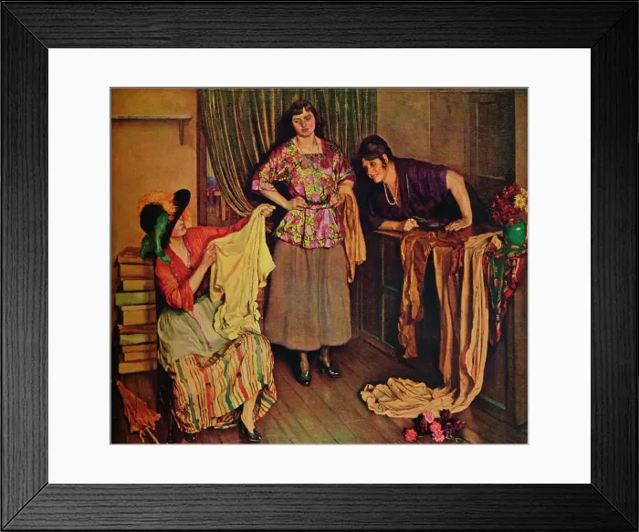 Framed Print : The Blouse Shop, 1925. Artist: Isabel Codrington Framed Print : The Blouse Shop, 1925. Artist: Isabel Codrington
