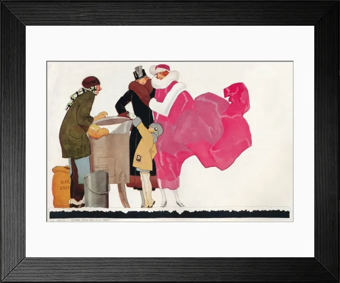 Framed Print : Poster design Au Bon Marche, c1923. Artist: Rene Vincent Framed Print : Poster design Au Bon Marche, c1923. Artist: Rene Vincent