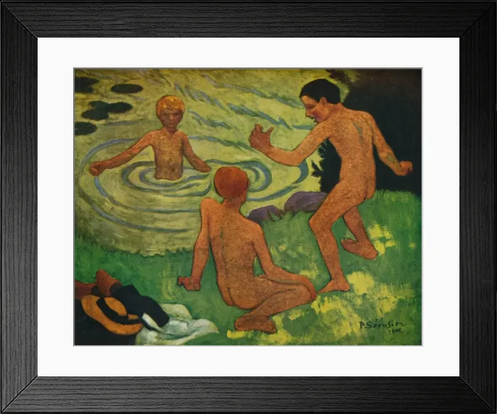Framed Print : Boys Bathing, 1906. Artist: Paul Serusier Framed Print : Boys Bathing, 1906. Artist: Paul Serusier