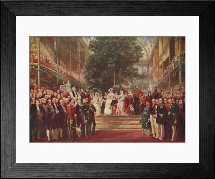 Framed Print : The opening of the Great Exhibition by Queen Victoria on 1 May 1851, (1906). Artist: Henry Courtney Selous